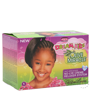 Kit Soin Capillaire Défrisant African Pride Dream Kids - Pour Enfants, à L'huile D'olive, 245ml, Neuf
